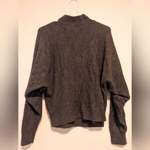 H&M Brown Mochneck Knit Sweater